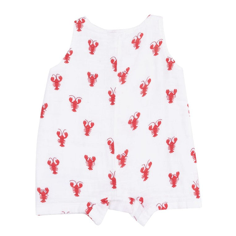 Lobster Muslin Shortie Romper