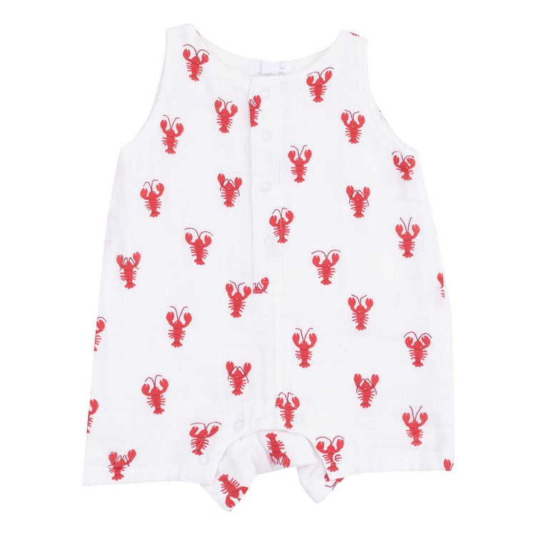 Lobster Muslin Shortie Romper
