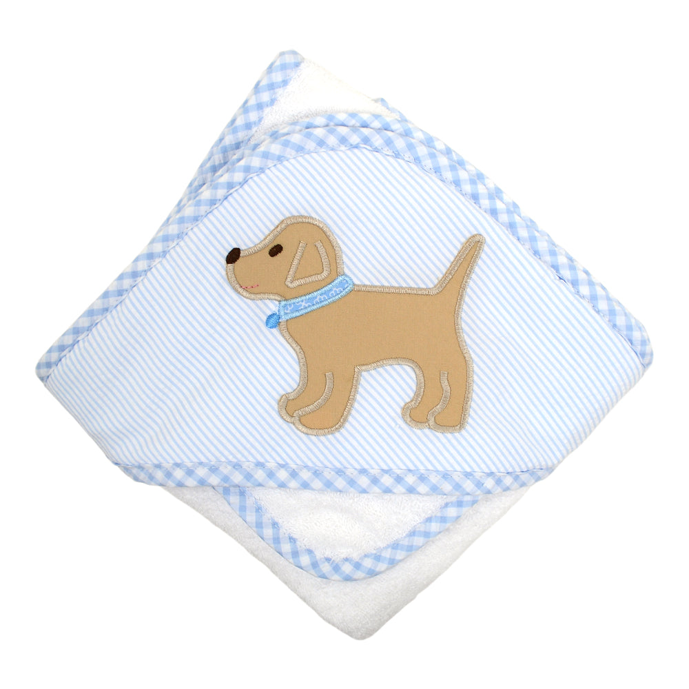 Lab Puppy Hooded Towel and Washcloth Set