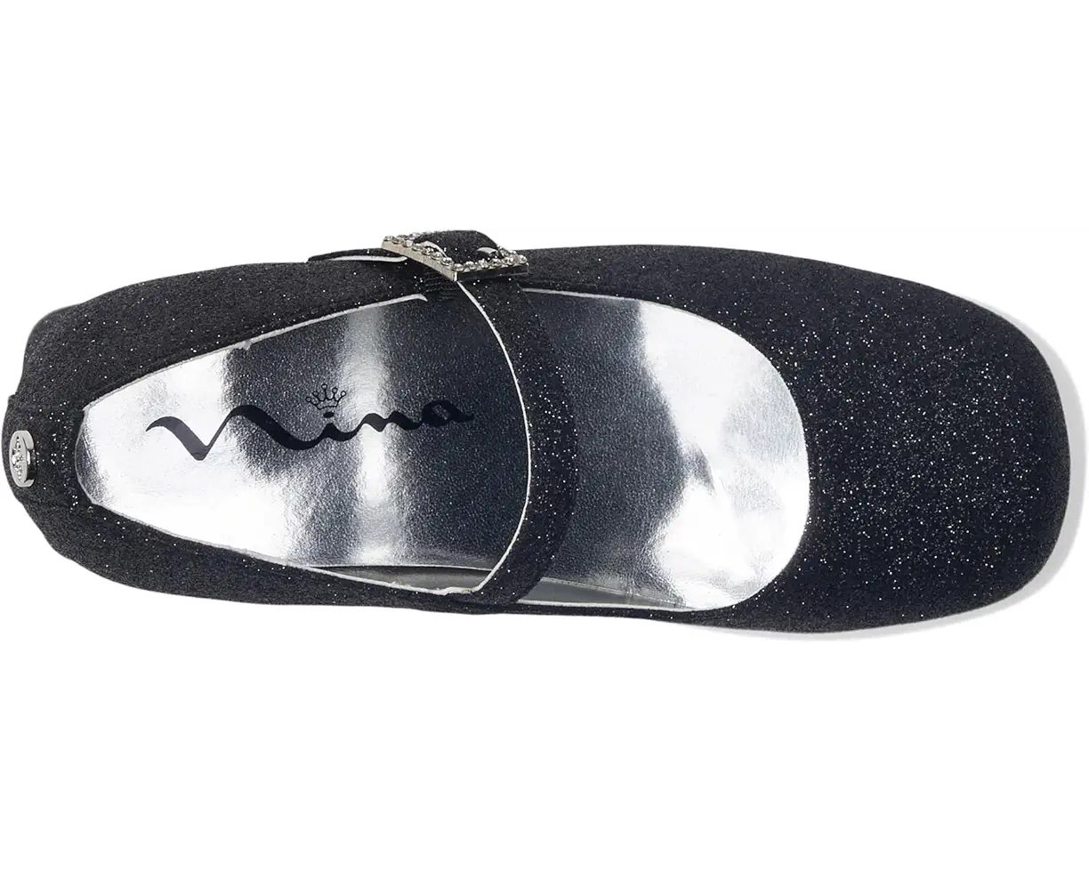 Mila Black Glitter Shoes