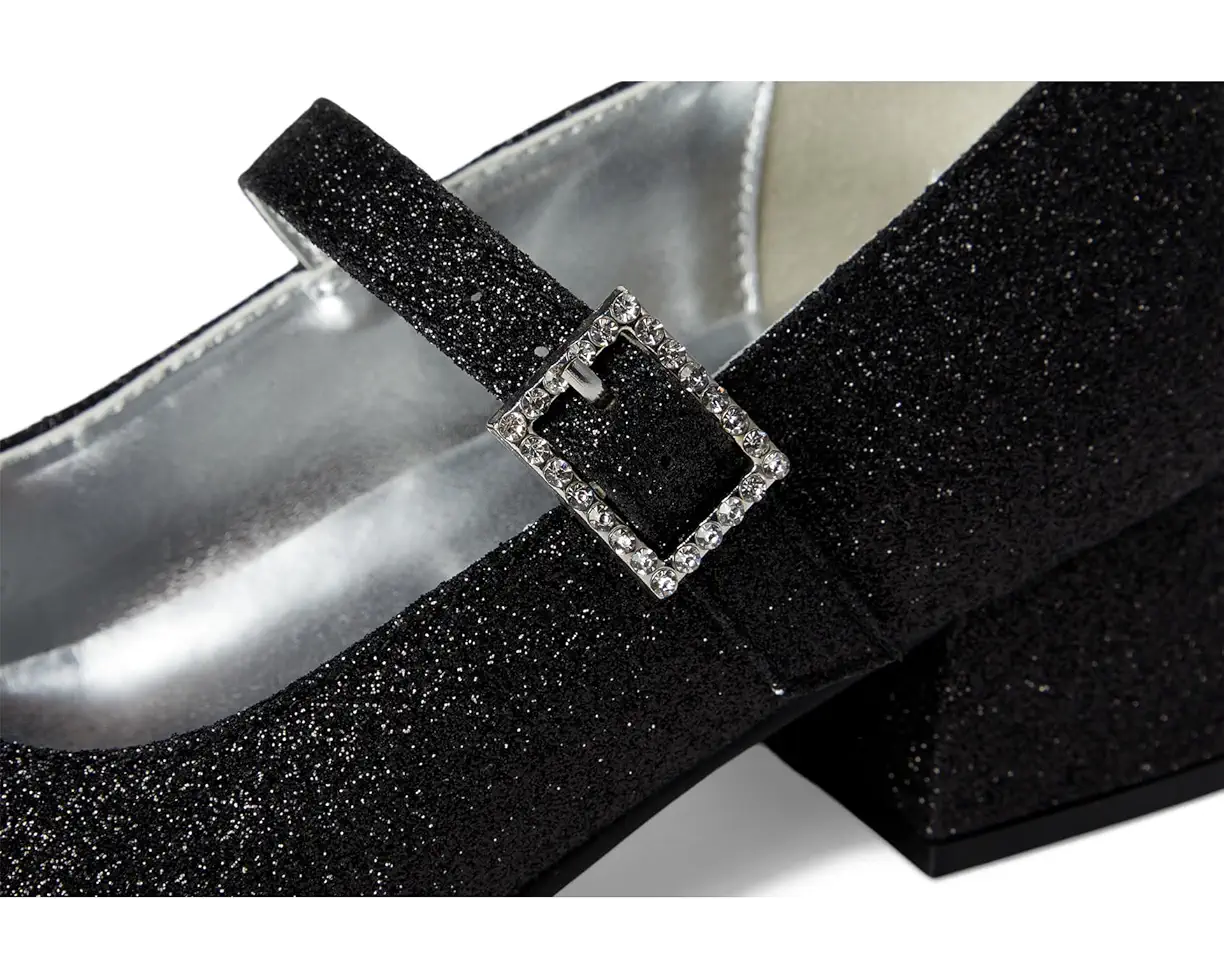 Mila Black Glitter Shoes