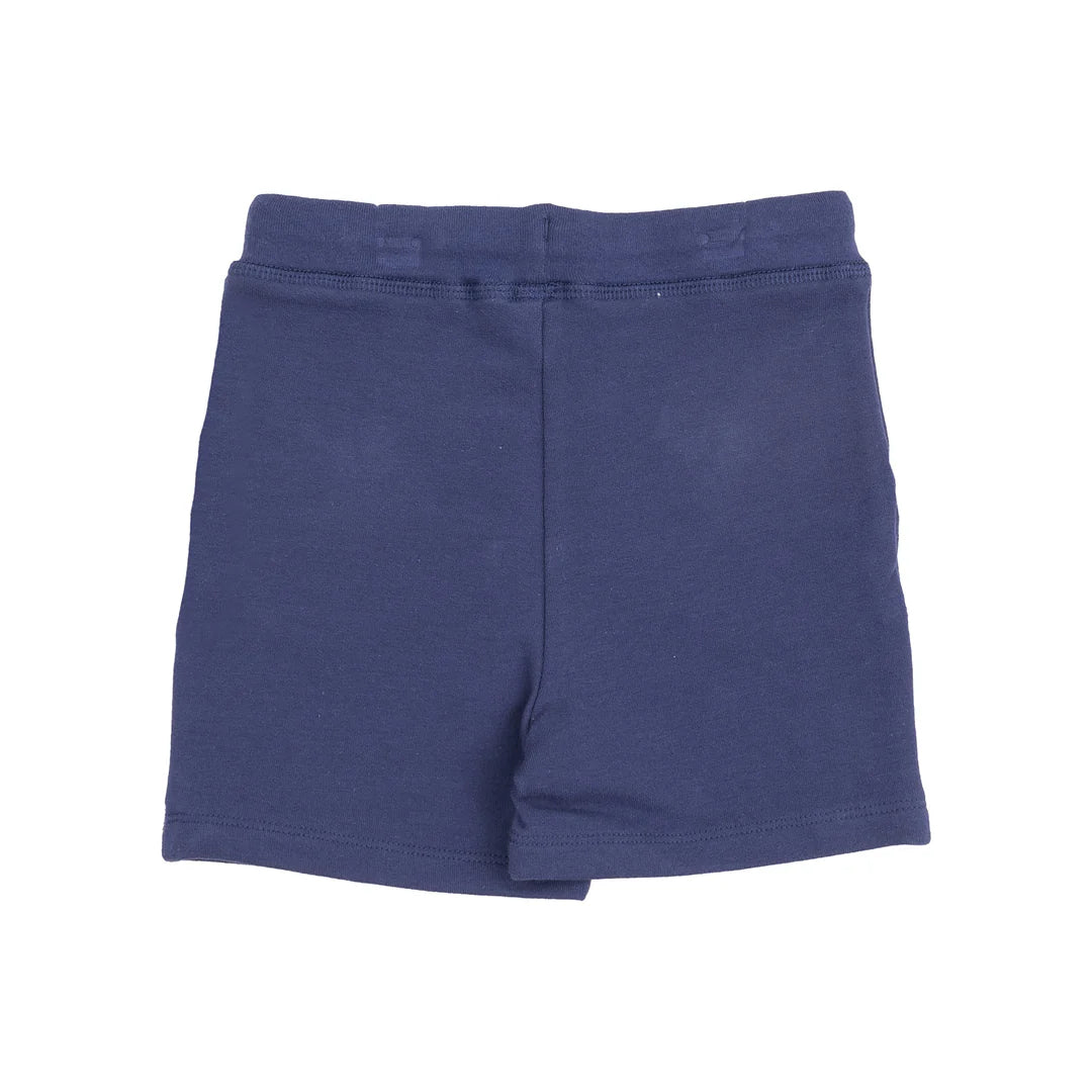Navy Gingham Muslin Shirt and French Terry Shorts