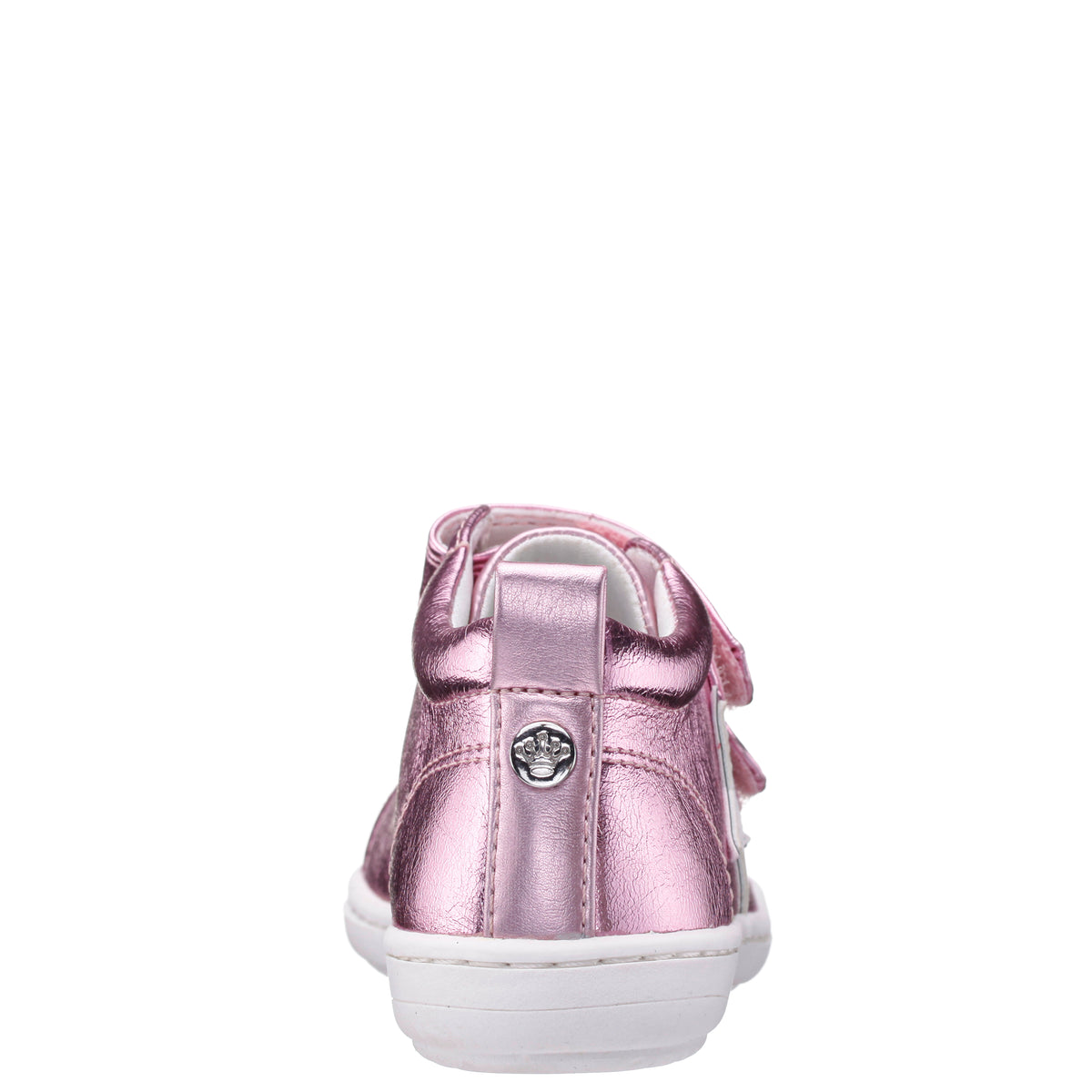 Brinkly Light Pink Metallic Velcro Sneakers