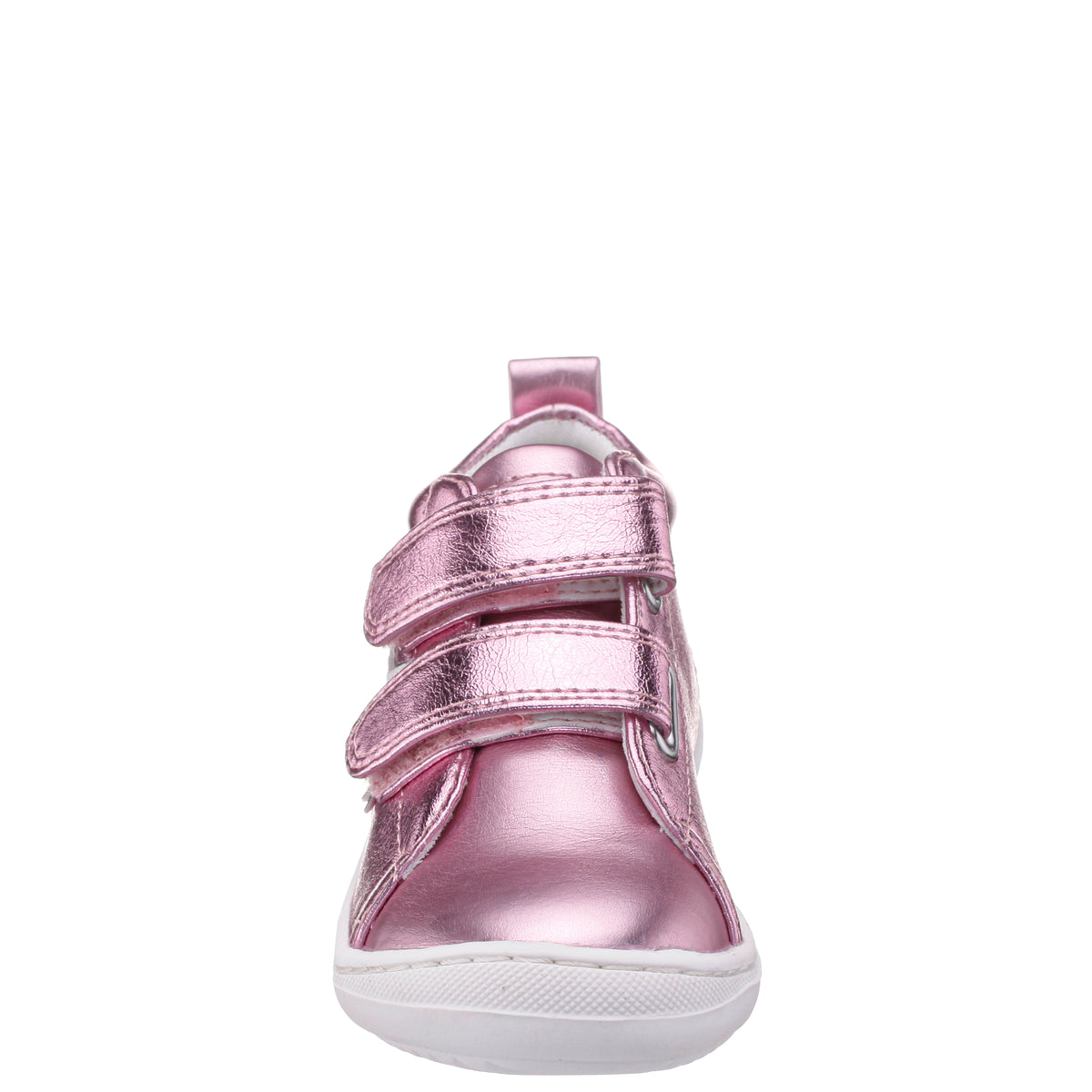 Brinkly Light Pink Metallic Velcro Sneakers