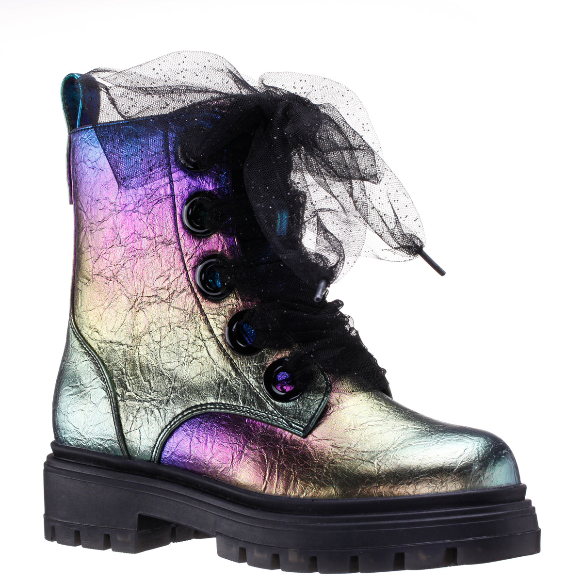 Chassy Multi Metallic Inside Zip Boots