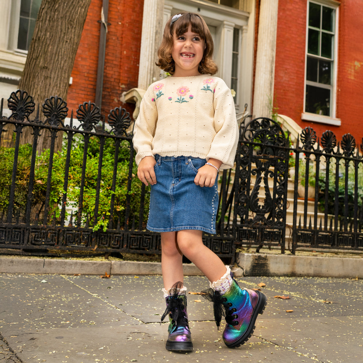Chassy Multi Metallic Inside Zip Boots