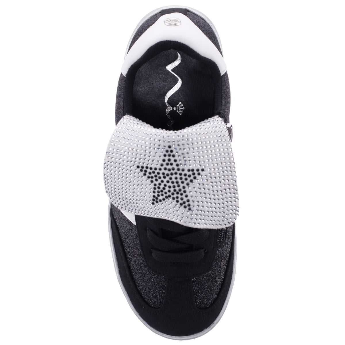 Cruise Black Glitter Low Top Sneakers