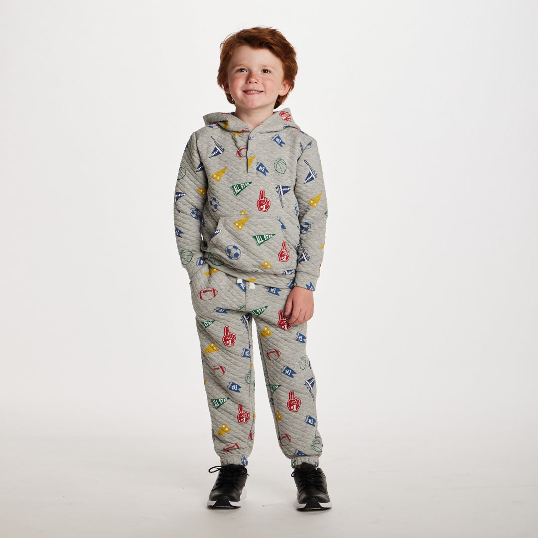 Varsity Hooded Lounge Set
