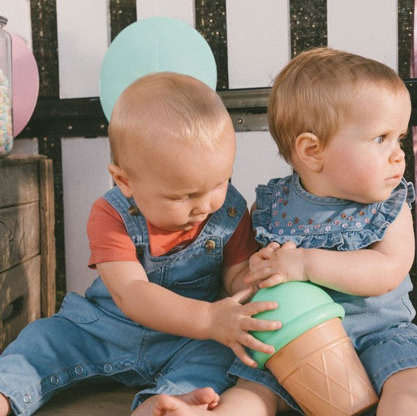 Light Denim Dress and Bloomer Set