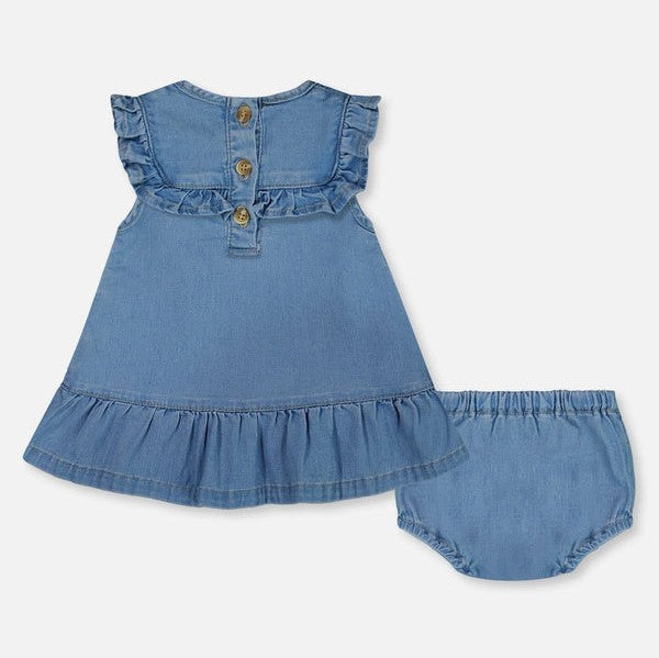 Light Denim Dress and Bloomer Set