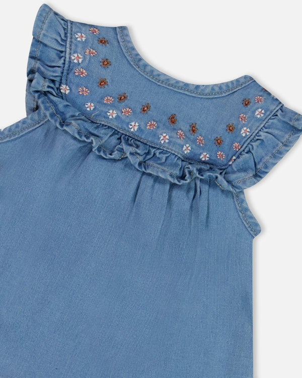 Light Denim Dress and Bloomer Set
