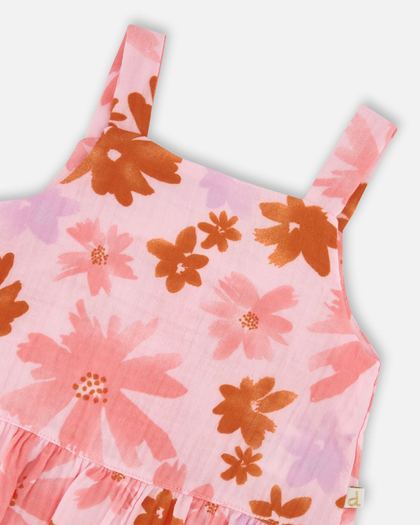 Pink and Coral Floral Tank Top & Shorts