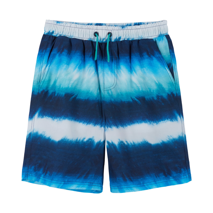 UPF 50+ Blue Tie Dye Board Short