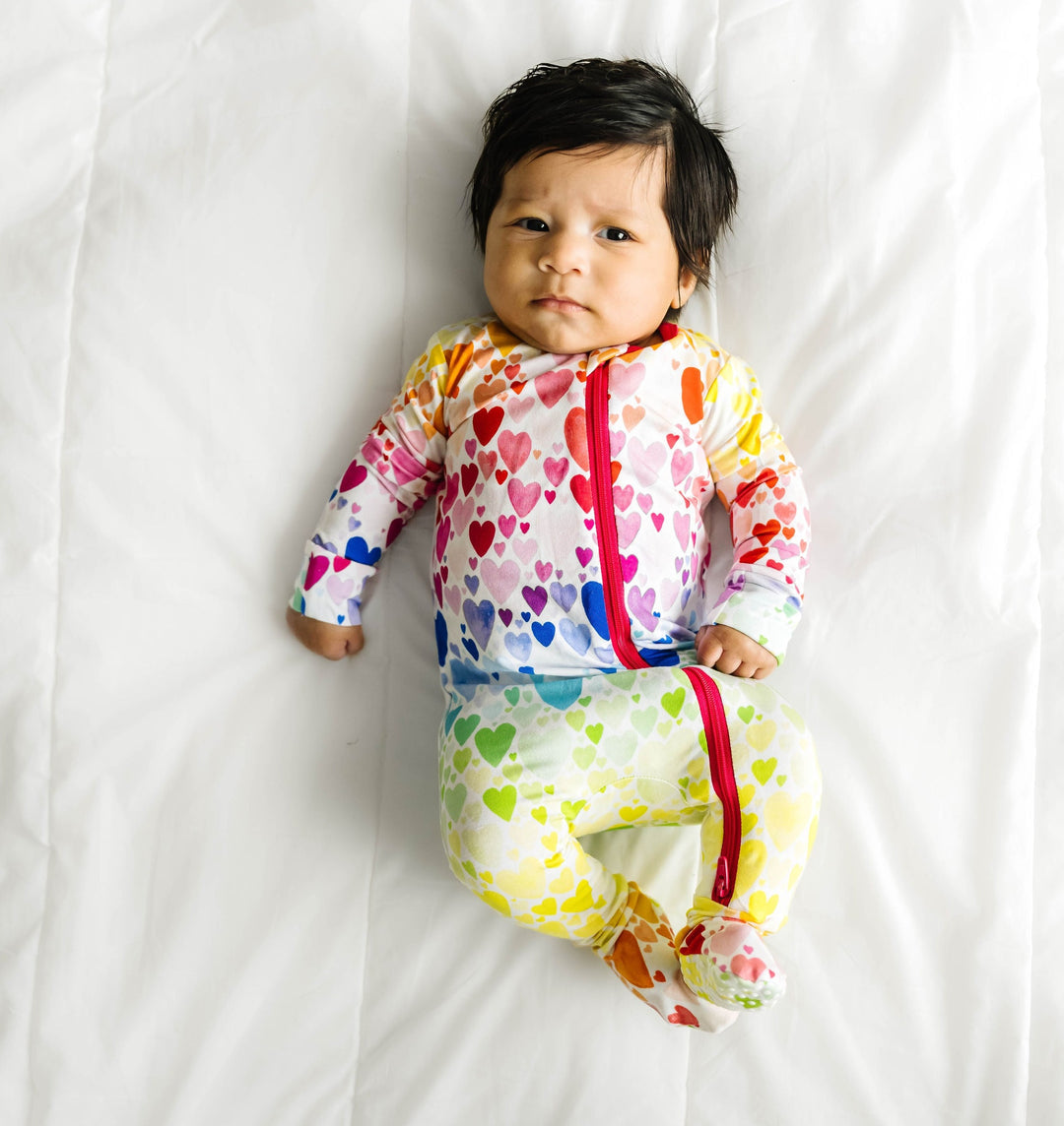 Rainbow Hearts Footie