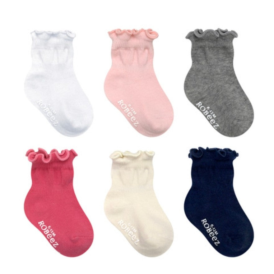 Frilly 6 Pack Baby Socks