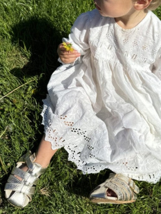 Fleur First Kicks Gold Sandals