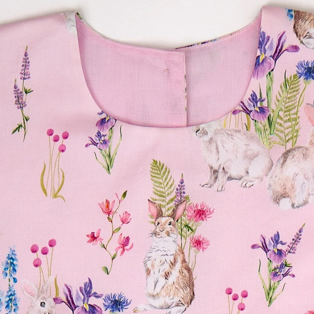 Short Sleeve Bunnies Dress