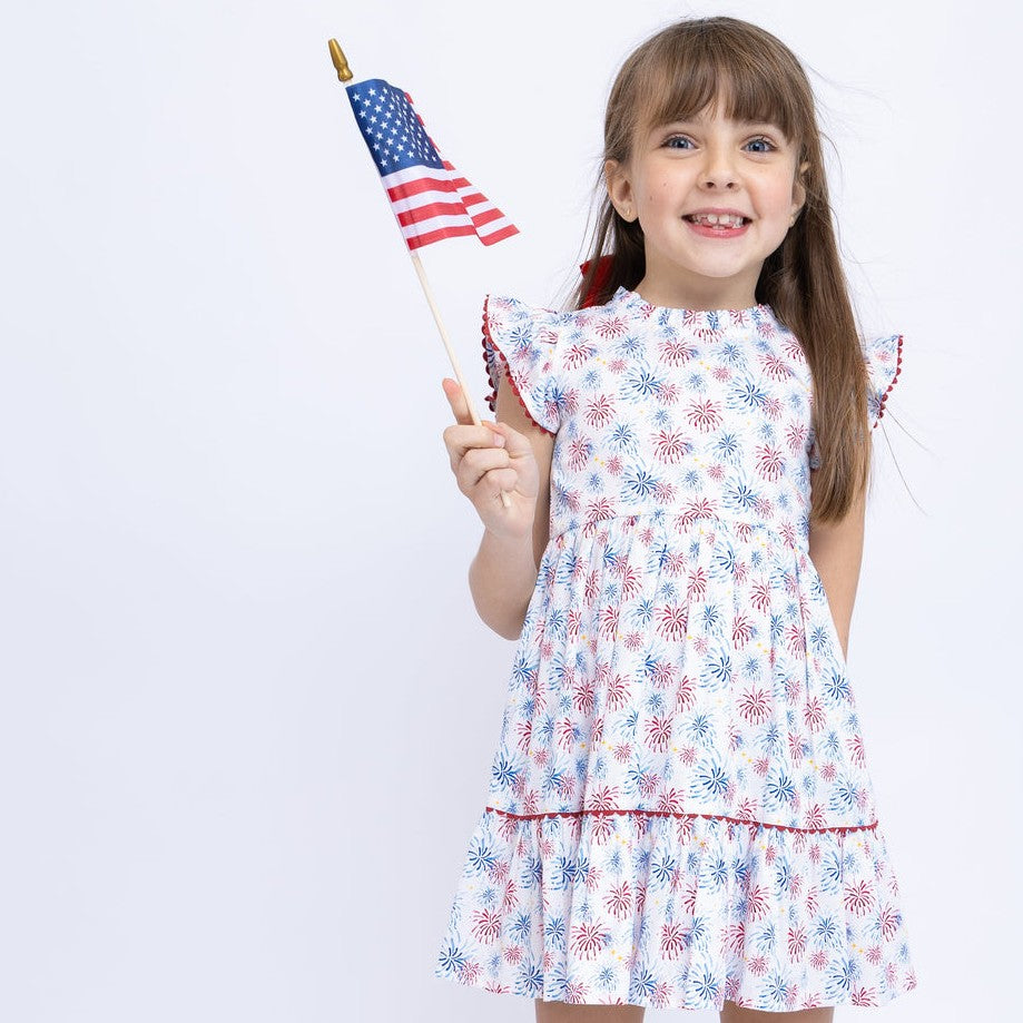 Fireworks Ruffle Dress