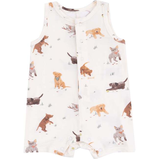 Watercolor Puppies Shortie Romper