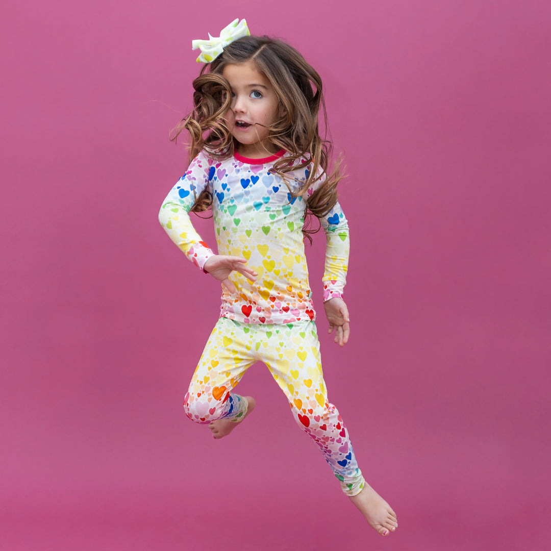 Rainbow Hearts Jammies