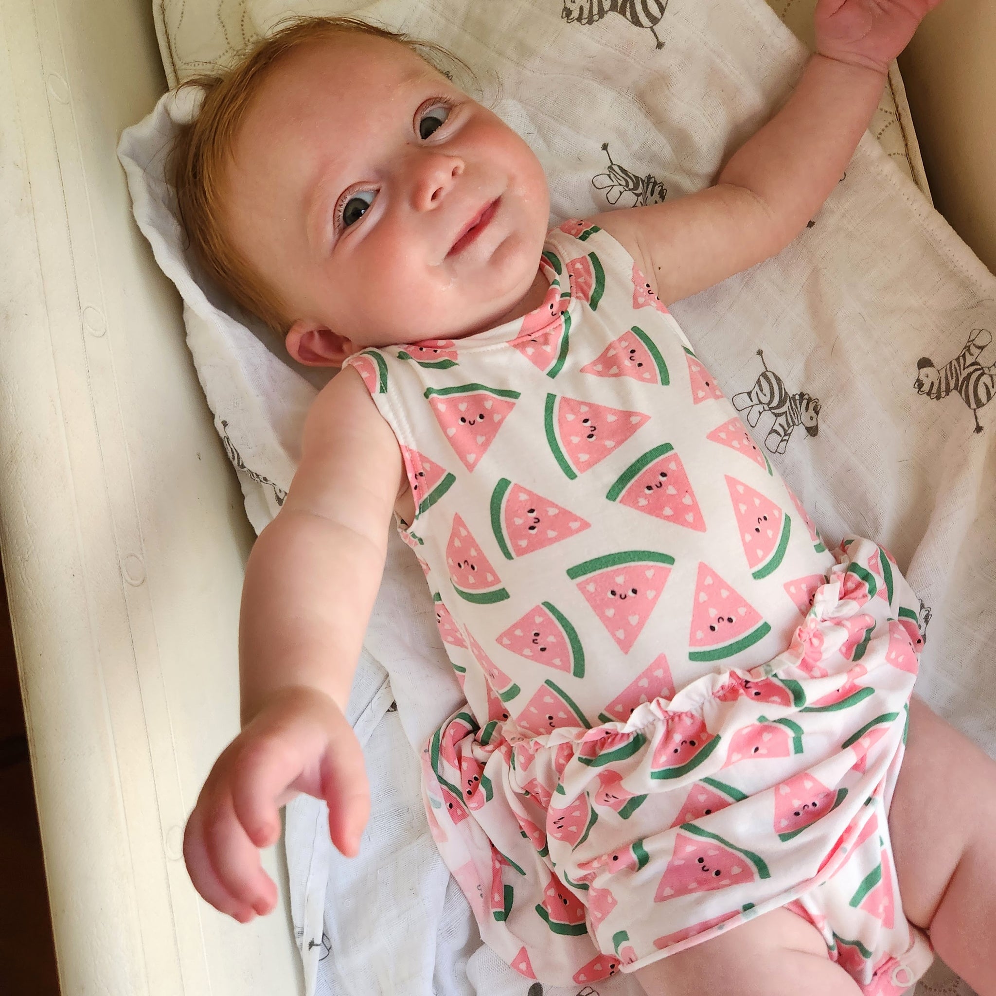 Watermelon Bodysuit with Skirt