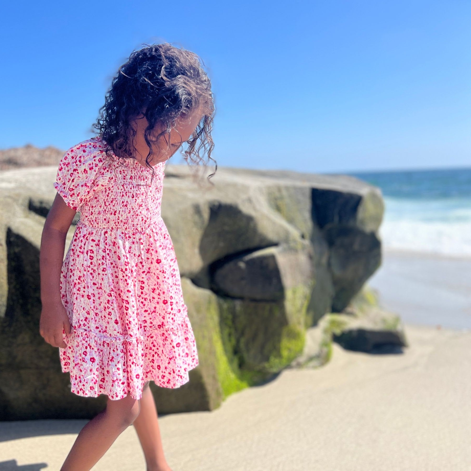 Pink Meadow Flowers Dress