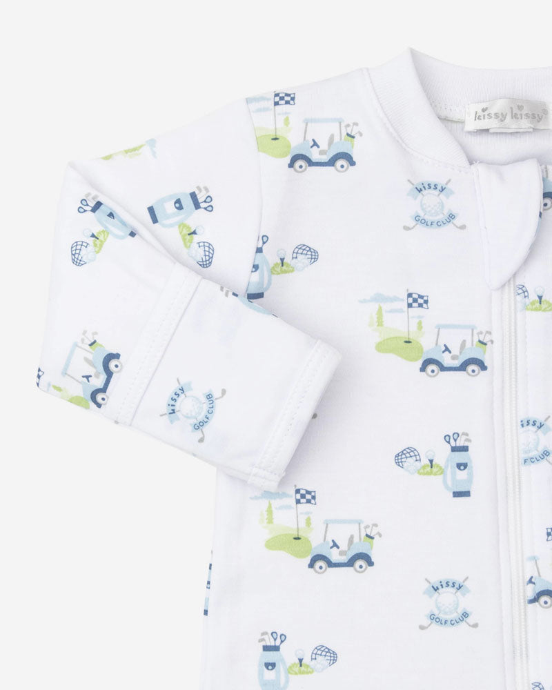 Fairway Blue Zip Footie