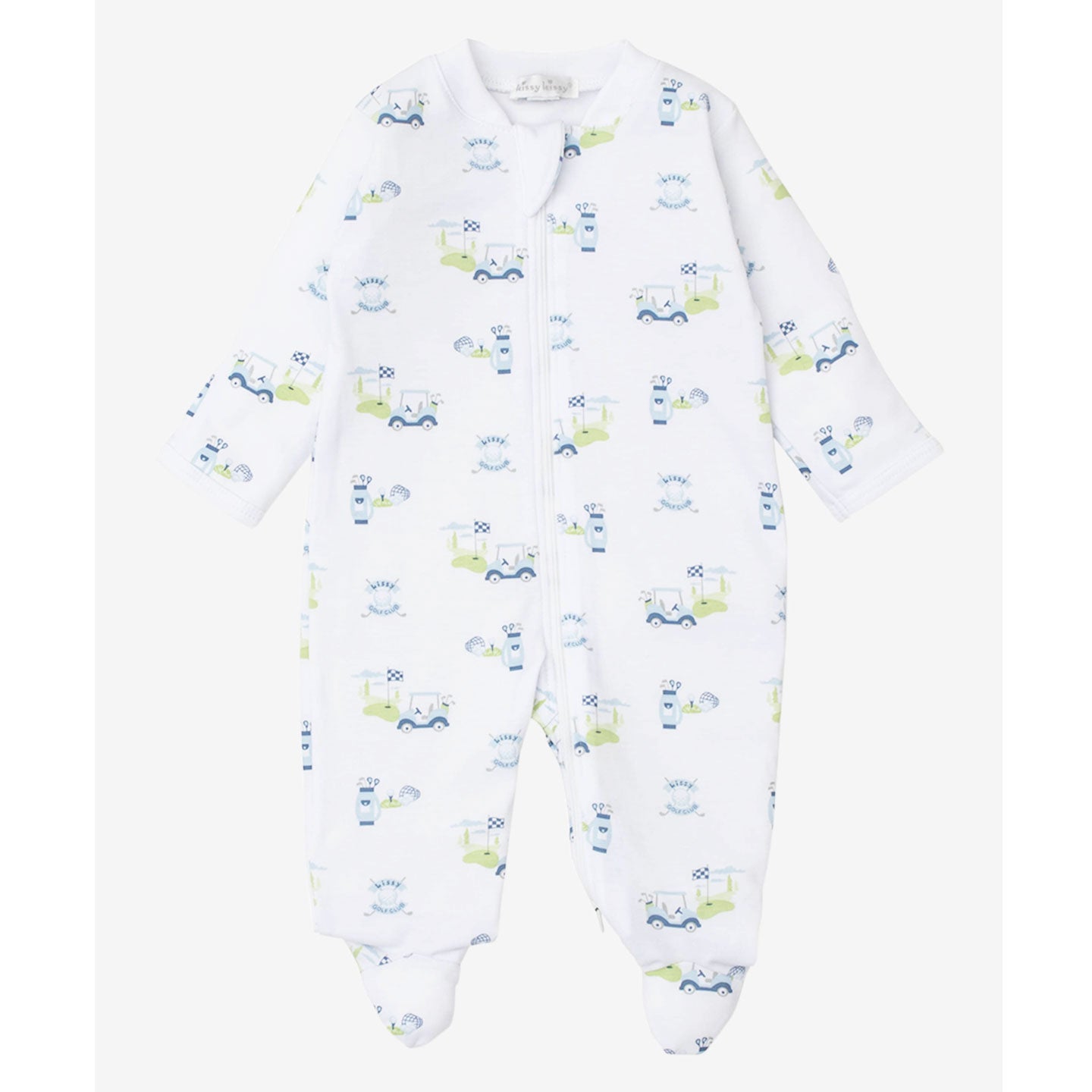 Fairway Blue Zip Footie