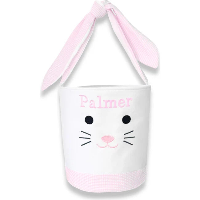 Seersucker Easter Bunny Bucket