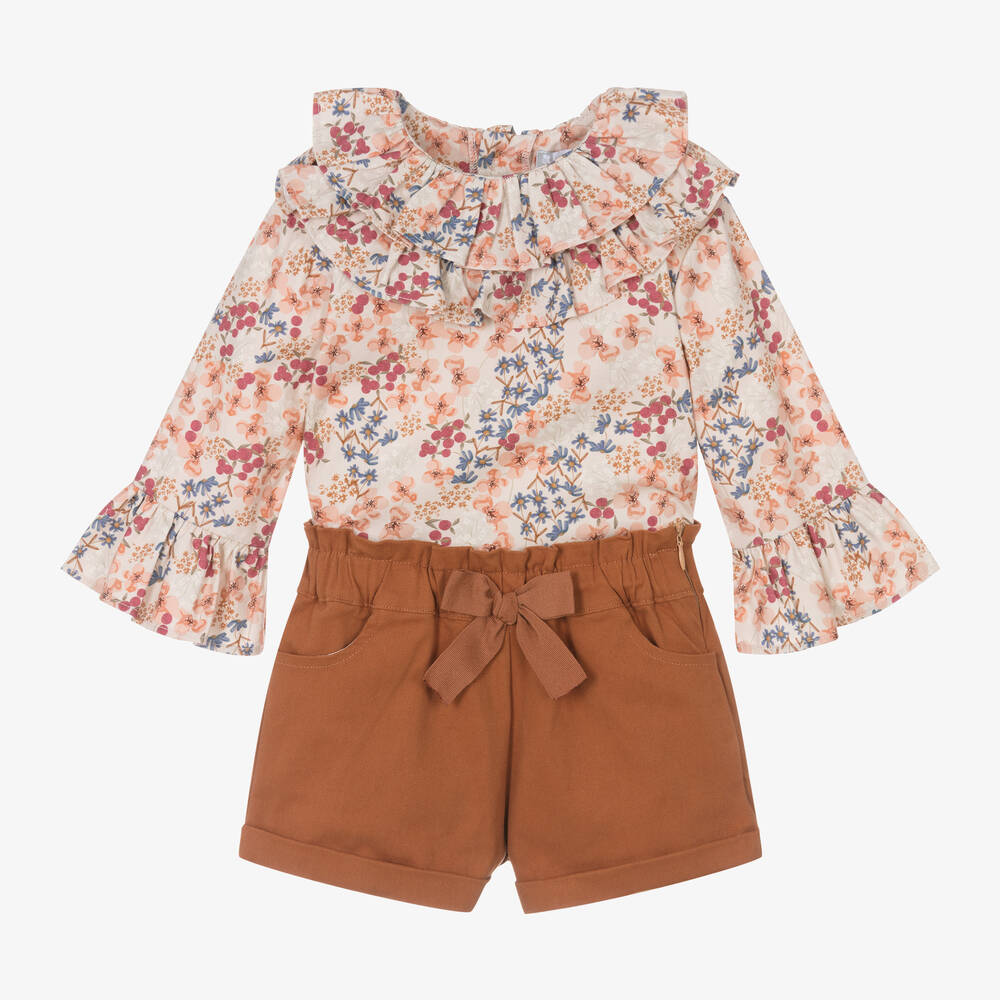Floral Top & Shorts Set