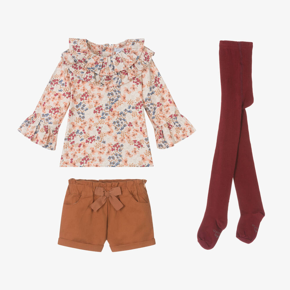 Floral Top & Shorts Set