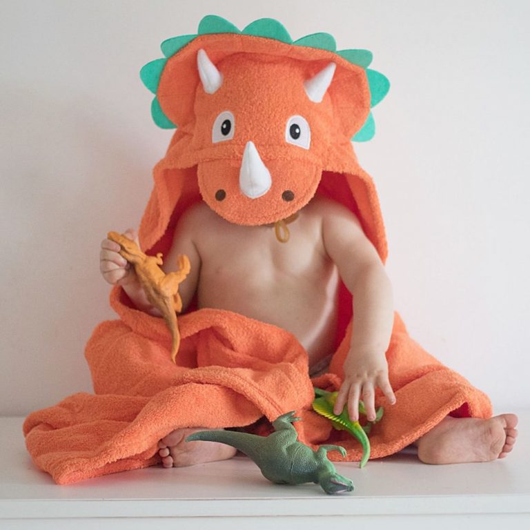 Dinosaur Hooded Towel