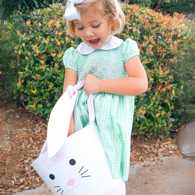 Seersucker Easter Bunny Bucket