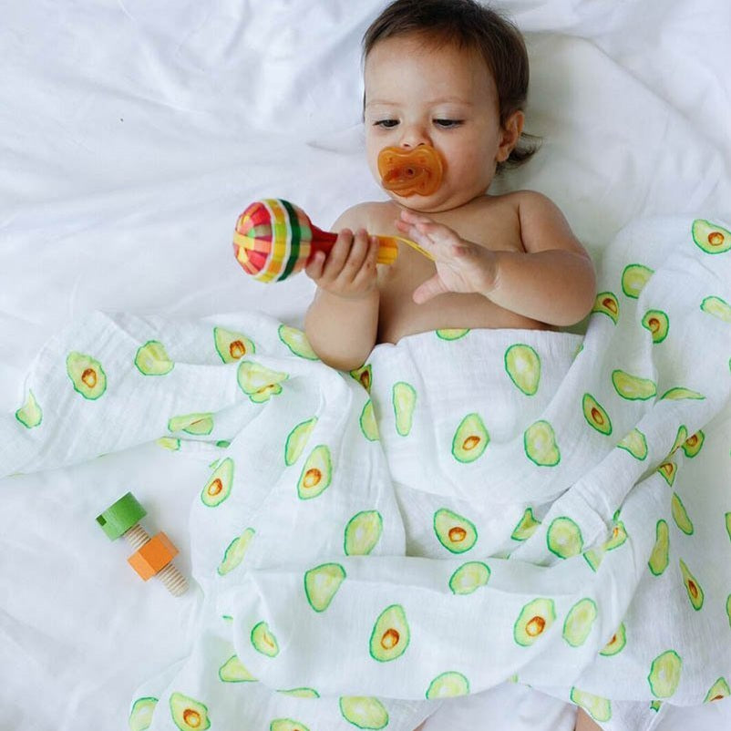 Avocado and Carrot Swaddle Set