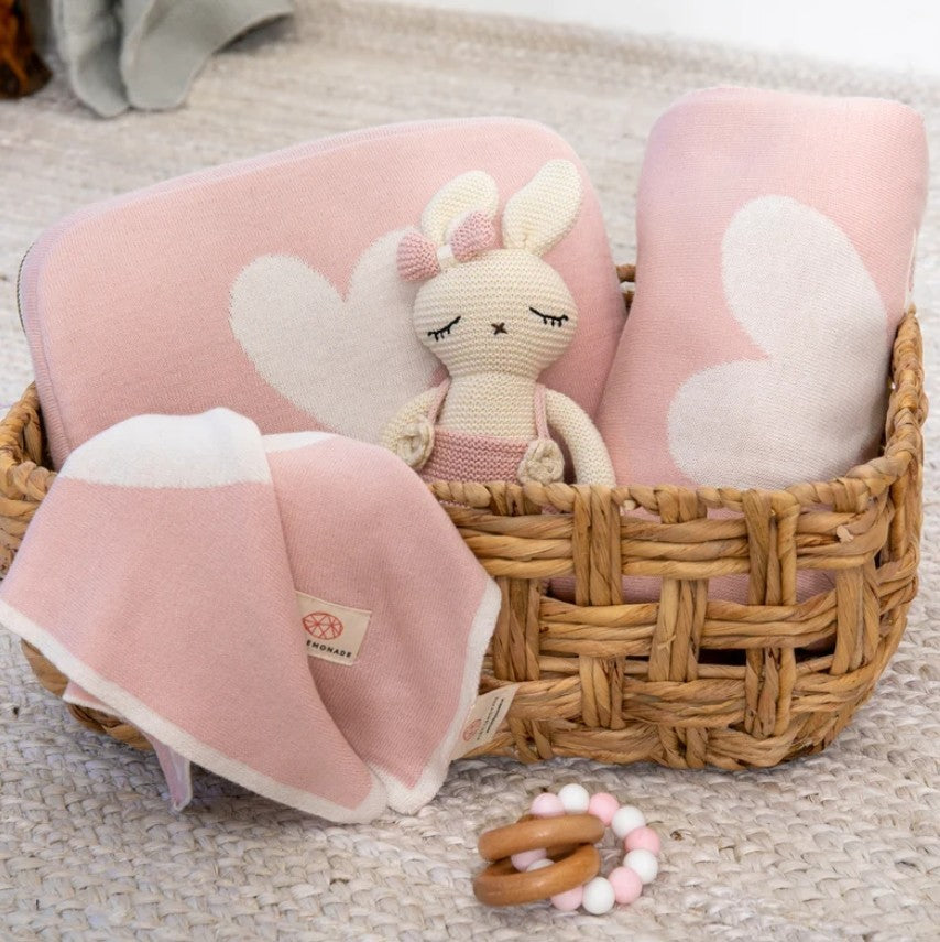 Pink/Ivory Baby Gift Set