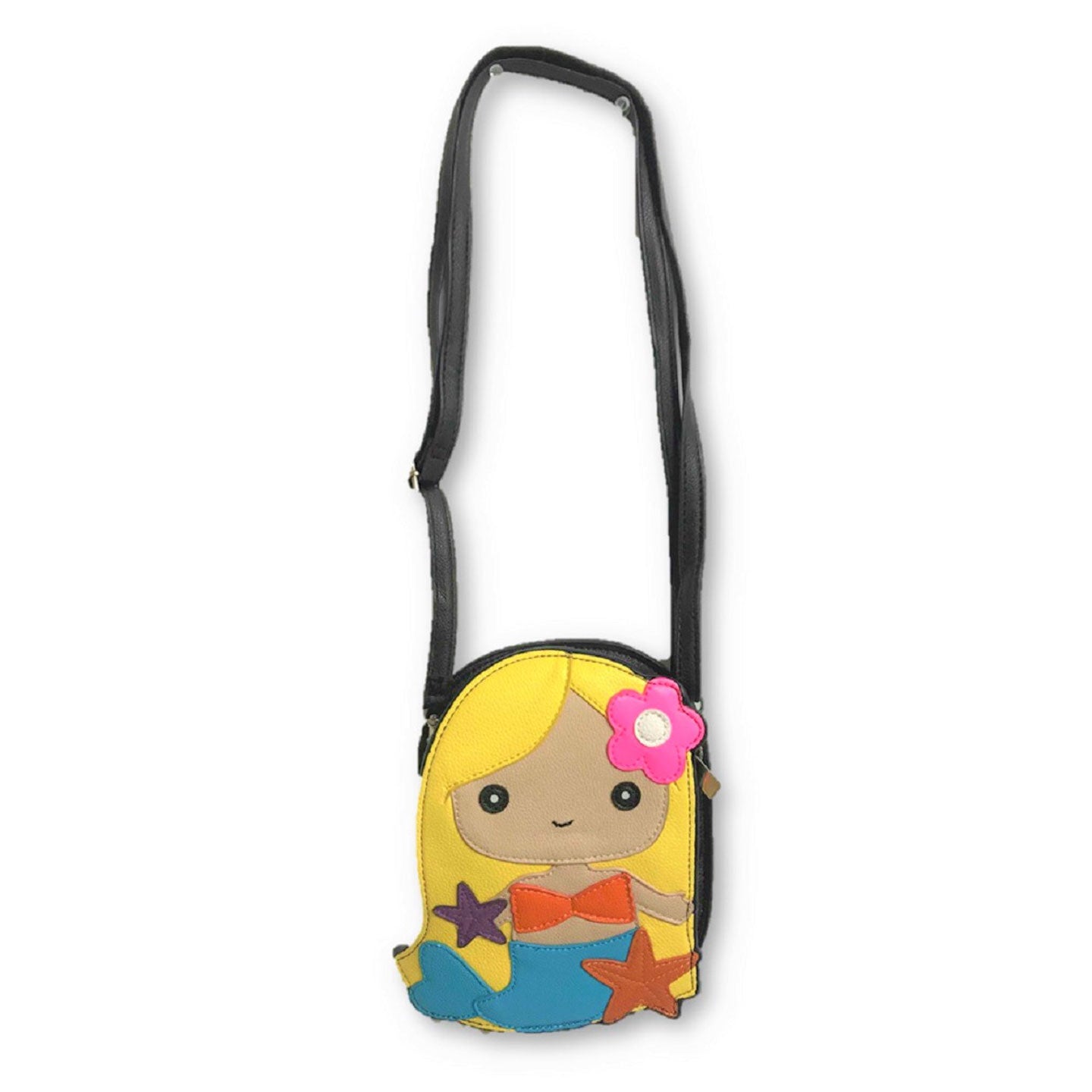 Mermaid Girl Blonde Shoulder Crossbody Purse