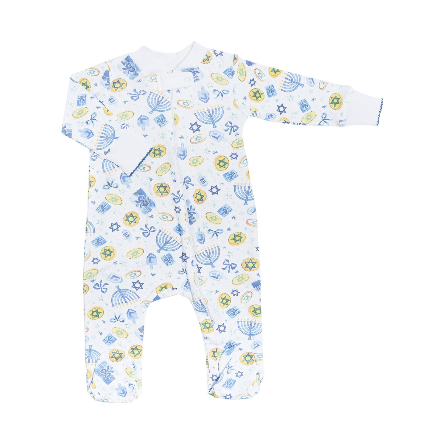 Hanukkah Zipper Romper