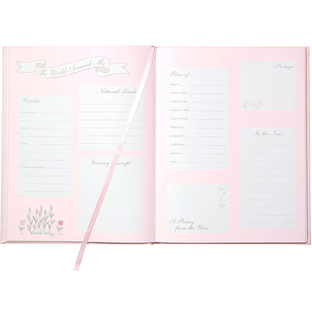 My Baby Story Pink Leather Memory Book