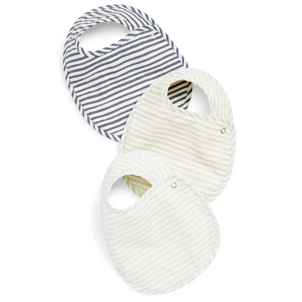 Stripes Away Hooded Towel & Bibs Set
