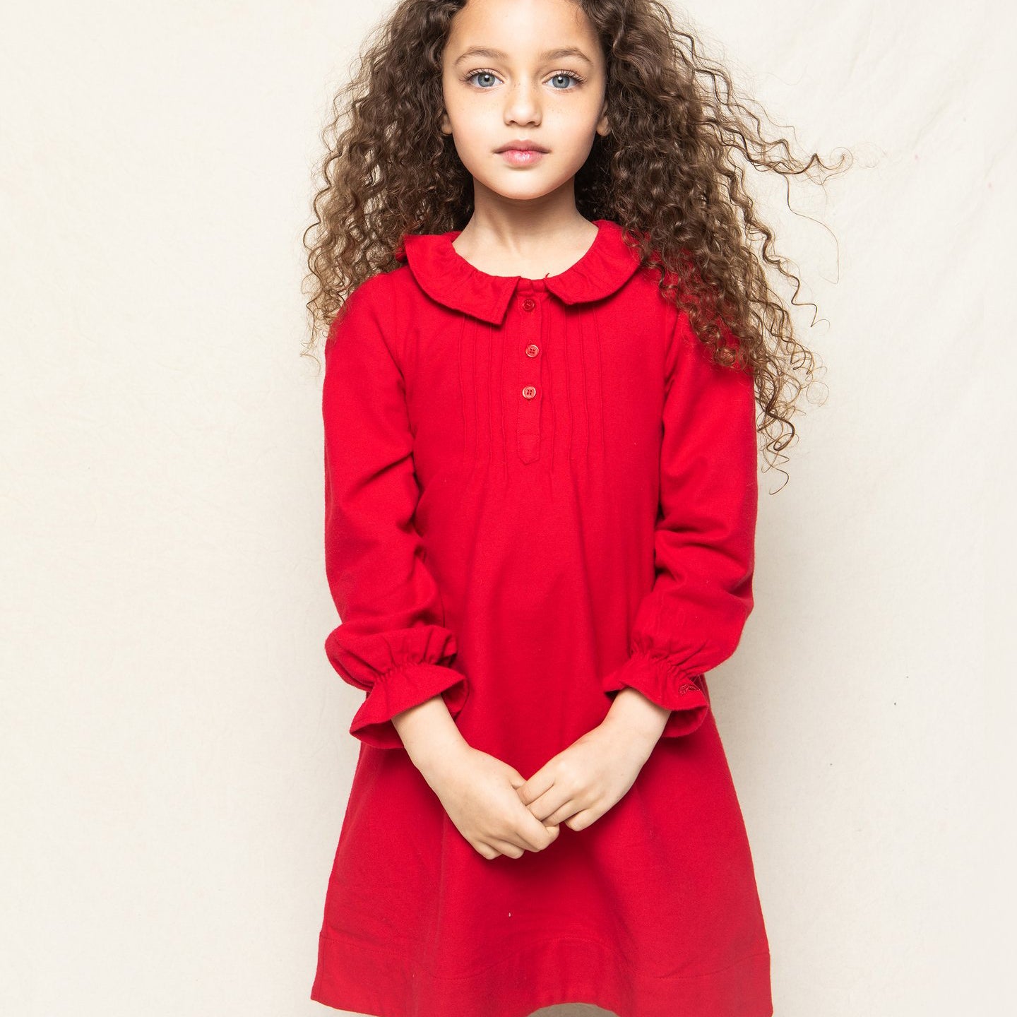 Red Victoria Flannel Nightgown