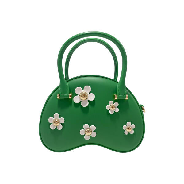 Green Floral Dome Purse