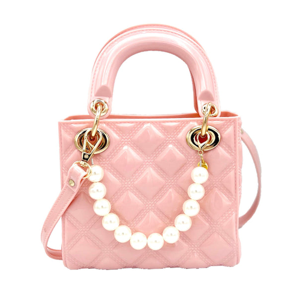 Pearl Pink Quilted Jelly Bag
