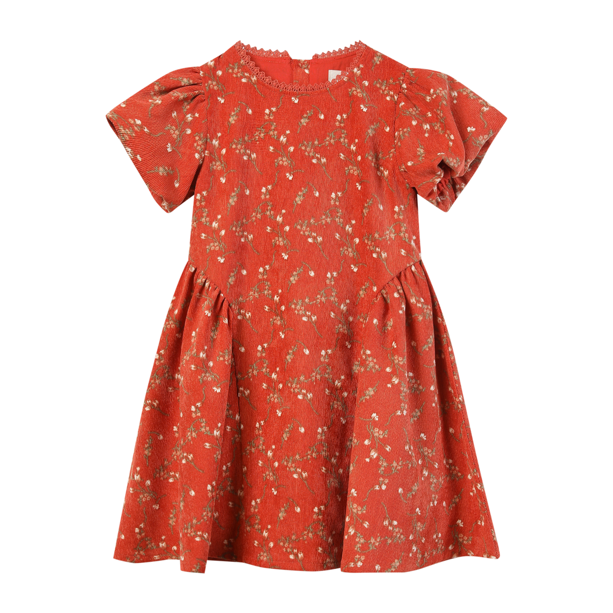 Pumpkin Floral Theresa Dress