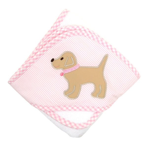 Lab Puppy Hooded Towel and Washcloth Set