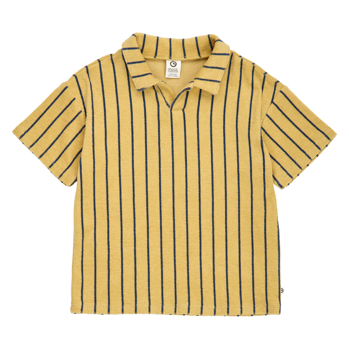 Terry Stripe Polo Shirt