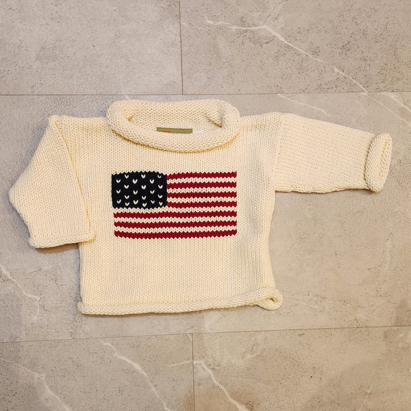 Handknit Flag Sweater