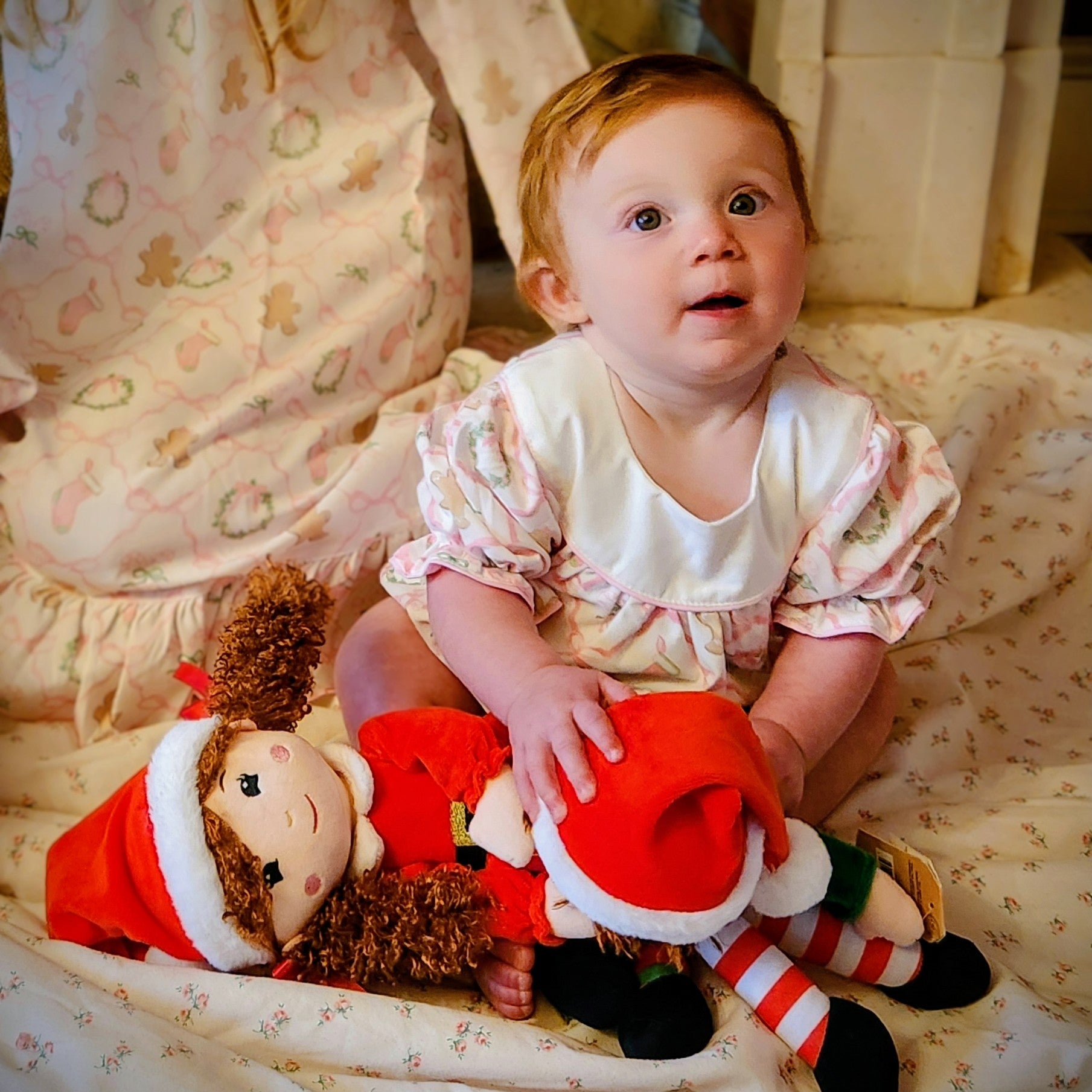 Pink Bows Christmas Bubble