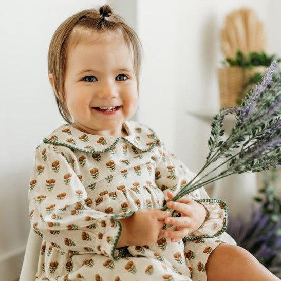 Block Print Dress & Bloomer Set