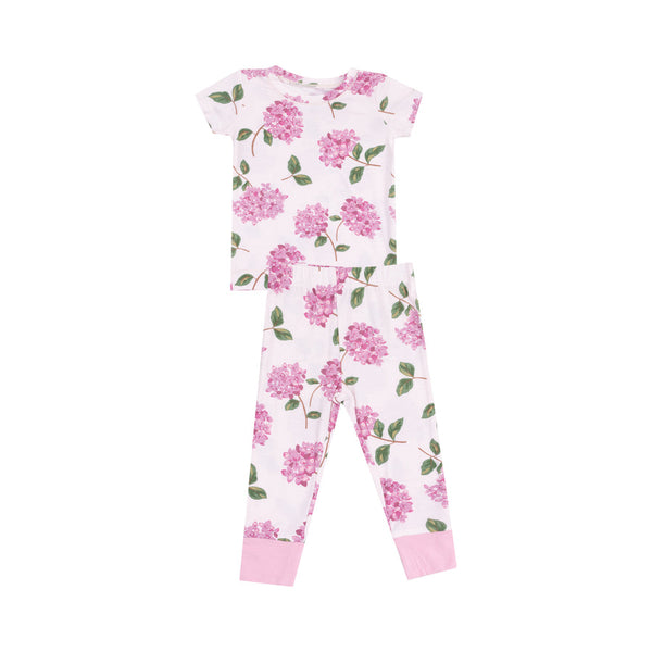 Hydrangeas Short Sleeve Loungewear Set
