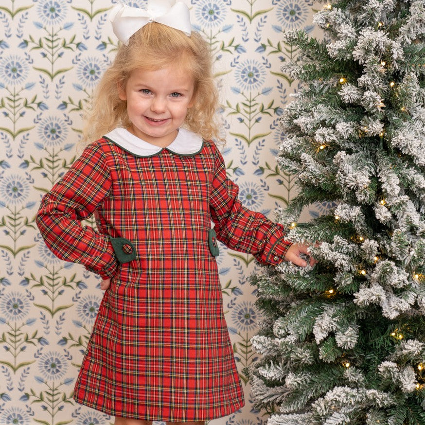 Tartan christmas dress orders baby